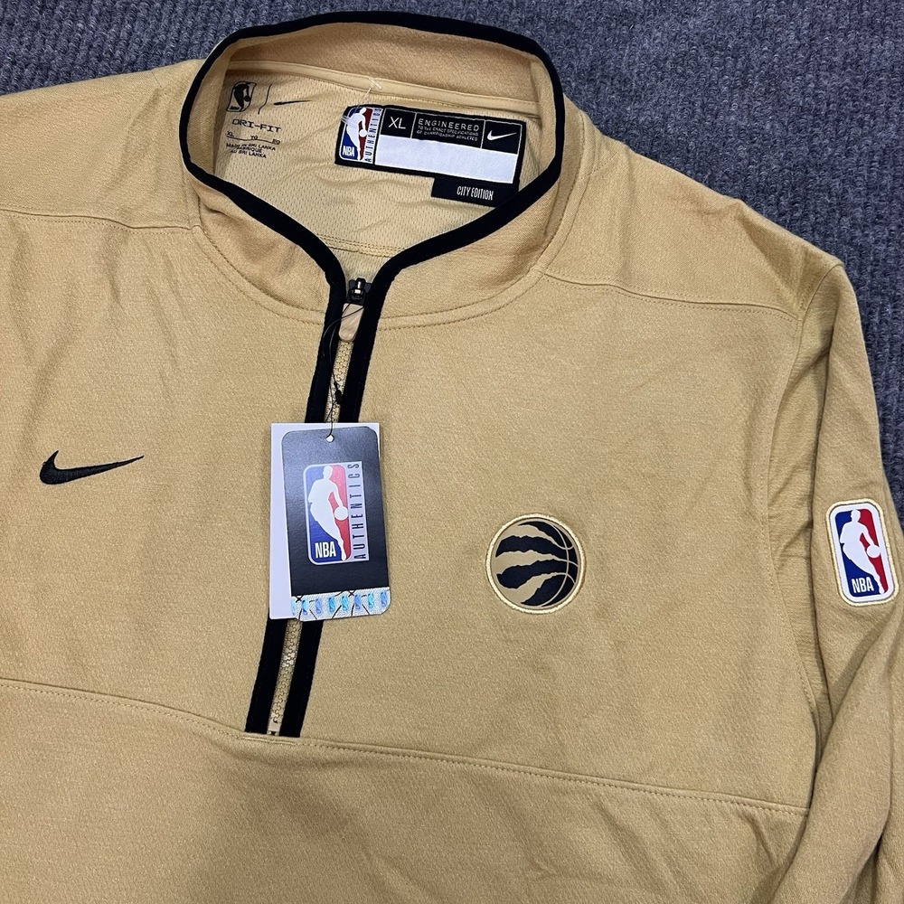 Nike Toronto Raptors OVO City Edition Team 1/4 Zip Mens XXL Tall Pullover FD9160